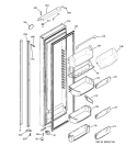 FRESH FOOD DOOR Diagram and Parts List for PSI23SCRGSV  General Electric Refrigerator