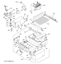 ICE MAKER & DISPENSER Diagram and Parts List for PSK27MGSDCCC  General Electric Refrigerator