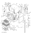 UPPER OVEN Diagram and Parts List for ZEK958WF4WW  General Electric Wall Oven