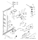 FRESH FOOD SECTION Diagram and Parts List for GSF25TGTEWW  General Electric Refrigerator