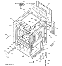 BODY PARTS Diagram and Parts List for RB757WH4WW  Hotpoint Range