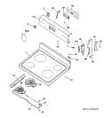 CONTROL PANEL & COOKTOP Diagram and Parts List for RB790WK2WW  Hotpoint Range