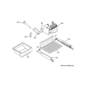 ICE MAKER & DISPENSER Diagram and Parts List for GSK25LGTBCCC  General Electric Refrigerator