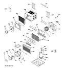 ROOM AIR CONDITIONER Diagram and Parts List for ASQ10AKS1  General Electric Air Conditioner