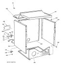 CABINET Diagram and Parts List for DX2300EG0WW  General Electric Dryer