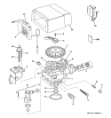 CONTROLS & PUMP Diagram and Parts List for GNPR48L00  General Electric Water Filter System