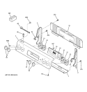 CONTROL PANEL Diagram and Parts List for JCBP40WK1WW  General Electric Range