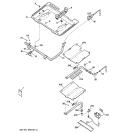GAS & BURNER PARTS Diagram and Parts List for JGBP26CEH5CC  General Electric Range