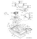GAS & BURNER PARTS Diagram and Parts List for JGP975BEK1BB  General Electric Cooktop