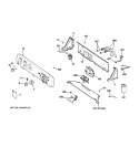 CONTROLS & BACKSPLASH Diagram and Parts List for WVSR1060G2WW  General Electric Washer