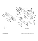CONTROLS & BACKSPLASH Diagram and Parts List for WCSR2090G2CC  General Electric Washer