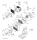 ROOM AIR CONDITIONER Diagram and Parts List for ASM08LKS1  General Electric Air Conditioner