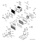 ROOM AIR CONDITIONER Diagram and Parts List for ASM10AKS1  General Electric Air Conditioner