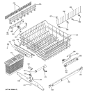 Part Location Diagram of WD28X10173 GE SUPPORT COMB UPPER RACK