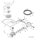 MOTOR - PUMP MECHANISM Diagram and Parts List for PDW7980N00SS  General Electric Dishwasher