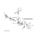 MOTOR - PUMP MECHANISM Diagram and Parts List for GSD3100N00CC  General Electric Dishwasher