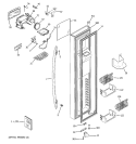 FREEZER DOOR Diagram and Parts List for PSC23NSWASS  General Electric Refrigerator