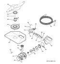 MOTOR - PUMP MECHANISM Diagram and Parts List for GLD5700N00CC  General Electric Dishwasher