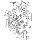 BODY PARTS Diagram and Parts List for JBP60BH4WH  General Electric Range
