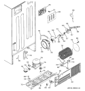 SEALED SYSTEM Diagram and Parts List for GTE22JBTARWW  General Electric Refrigerator