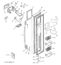 FREEZER DOOR Diagram and Parts List for PSF26NGTAWW  General Electric Refrigerator