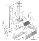 SEALED SYSTEM & MOTHER BOARD Diagram and Parts List for PSF26PGSBBB  General Electric Refrigerator