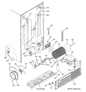 SEALED SYSTEM & MOTHER BOARD Diagram and Parts List for PSF26PGSBWS  General Electric Refrigerator