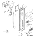 FREEZER DOOR Diagram and Parts List for PSW26PSSBSS  General Electric Refrigerator