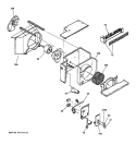 CHASSIS ASSEMBLY Diagram and Parts List for AVE18DBX1  General Electric Air Conditioner