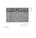 FRONT PANEL Diagram and Parts List for AVE22DBG1  General Electric Air Conditioner
