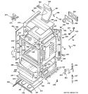BODY PARTS Diagram and Parts List for JGBP85SEJ5SS  General Electric Range