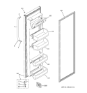 FRESH FOOD DOOR Diagram and Parts List for GSH22JSTBSS  General Electric Refrigerator