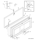 FREEZER DOOR Diagram and Parts List for FCM25SUAWW  General Electric Freezer