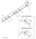 CONTROL PANEL Diagram and Parts List for ZGU48L4GH4SS  General Electric Cooktop