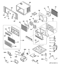 ROOM AIR CONDITIONER Diagram and Parts List for AGW18DHG1  General Electric Air Conditioner