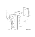 CONTROLLER PARTS Diagram and Parts List for JVM1653BH06  General Electric Microwave