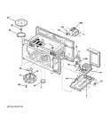 INTERIOR PARTS 1 Diagram and Parts List for JVM1653BH06  General Electric Microwave