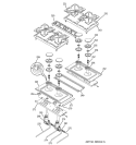 GAS & BURNER PARTS Diagram and Parts List for ZDP30N4H4SS  General Electric Range