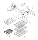 RACKS & GLIDES Diagram and Parts List for ZDP30N4H4SS  General Electric Range