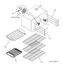 RACKS & GLIDES Diagram and Parts List for ZDP36L6H4SS  General Electric Range