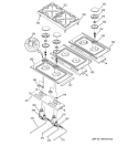 GAS & BURNER PARTS Diagram and Parts List for ZDP36L6H5SS  General Electric Range