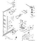 FRESH FOOD SECTION Diagram and Parts List for DSF25KGTABG  General Electric Refrigerator