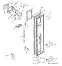 FREEZER DOOR Diagram and Parts List for DSS26DHWASS  General Electric Refrigerator