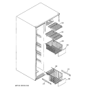 FREEZER SHELVES Diagram and Parts List for GIE21LGTBFBB  General Electric Refrigerator
