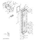 FREEZER DOOR Diagram and Parts List for GSE25MGTBCSS  General Electric Refrigerator