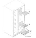 FREEZER SHELVES Diagram and Parts List for GSS25QSWASS  General Electric Refrigerator