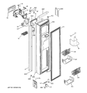 FREEZER DOOR Diagram and Parts List for PSH23PSTASV  General Electric Refrigerator