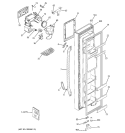 FREEZER DOOR Diagram and Parts List for GSS23WGTAWW  General Electric Refrigerator