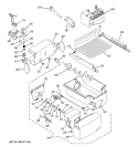 ICE MAKER & DISPENSER Diagram and Parts List for GSS23WGTAWW  General Electric Refrigerator
