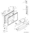 FREEZER DOOR Diagram and Parts List for PTS25LHSARCC  General Electric Refrigerator